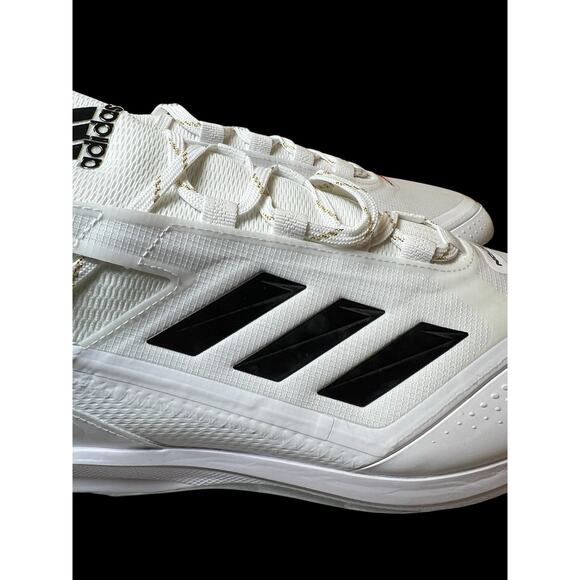 New Adidas Icon 7 Boost Baseball Metal Cleats White Black Mens Size 15 GX2803 - Picture 7 of 10